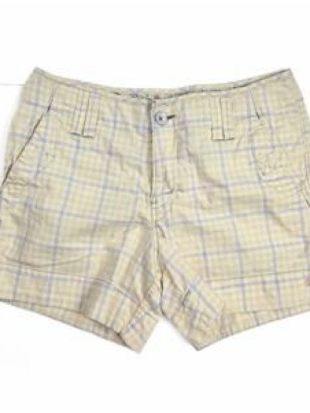 Levi's Vintage Light Beige Plaid Women's Shorts